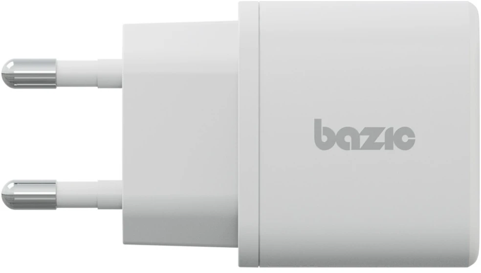 Energea Laidinis įkroviklis Bazic Goport Velox Kit 1xUSB-C 1xUSB-A GaN 35W with cable baltos spalvos