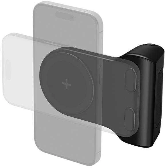 ENERGEA nuotraukų laikiklis su įmontuotu išoriniu akumuliatoriumi Magear MagCam Grip Juodas MagSafe PG-MAGCAMGRIP-BL