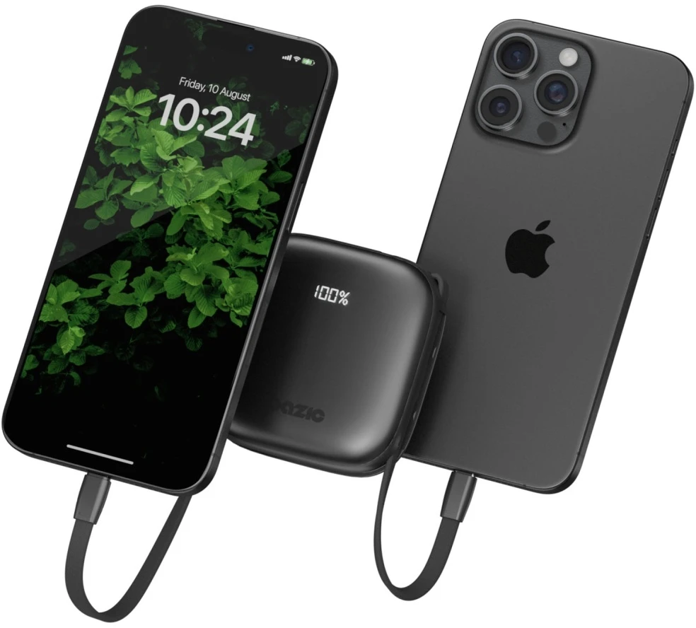 Energea PowerBank 4w1 Bazic Fusion 10000mAh PD20W USB-C/Lightning juodos spalvos