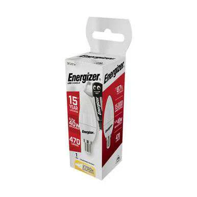 ENERGIZER LEMPUTĖ CANDLE 4,2W / 40W E14 470LM ŠILTA ŠVIESA