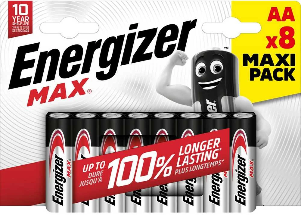 Energizer Max 437727 baterija AA LR6 8 vnt.