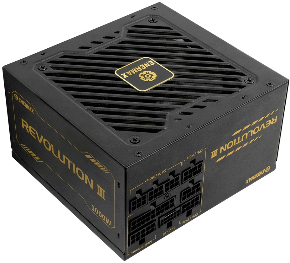 1000W „Enermax“ maitinimo šaltinis 1000W „Revolution3 80+ Gold“ Juodas FULLMO