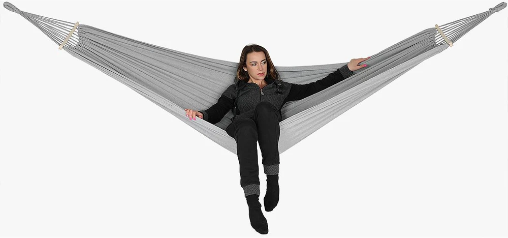 Royokamp Dvivietis hamakas Luxe XXL, 250 x 150 cm, pilkas, 1031170
