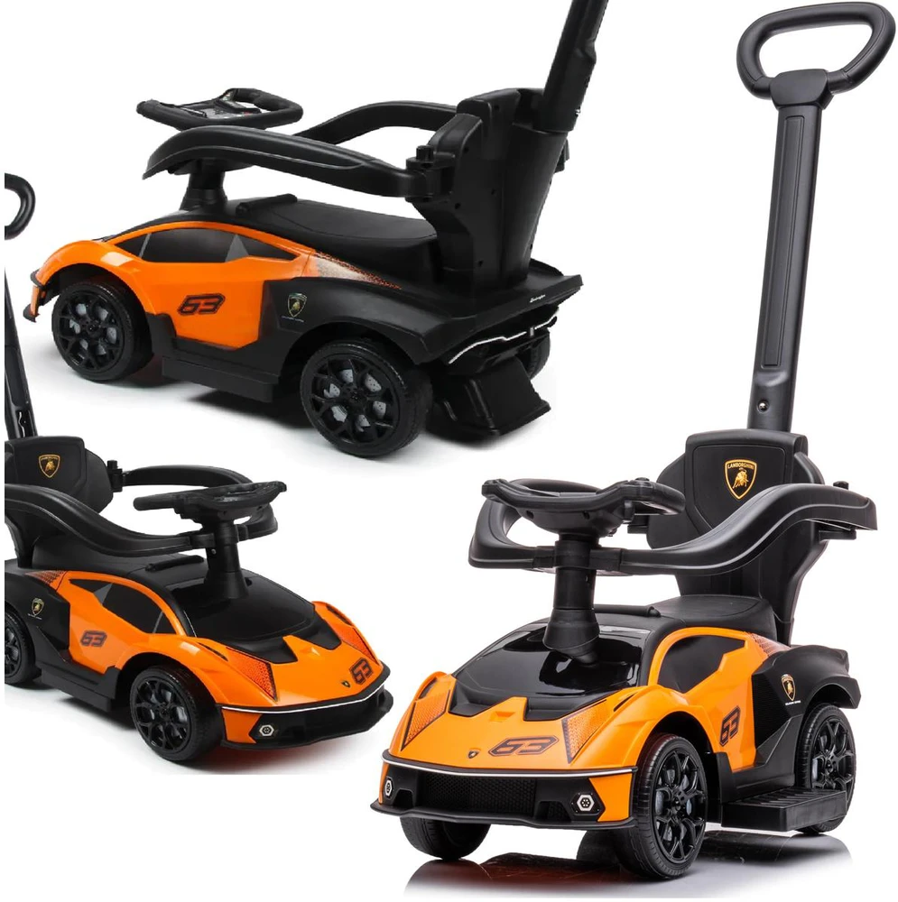 Enero vaikiška sportinė lamborghini stumdomas vežimėlis