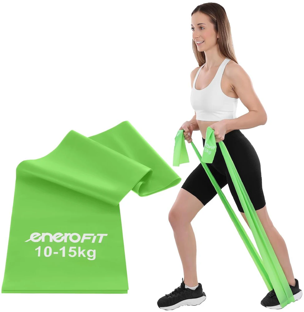 Pasipriešinimo guma Enero Fit, 200cm, žalia
