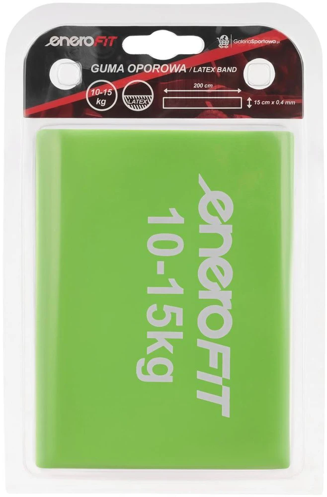 Pasipriešinimo guma Enero Fit, 200cm, žalia