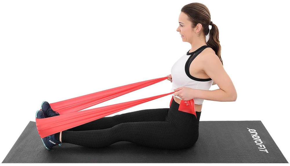 Pasipriešinimo guma Enero Fit, 200cm, raudona