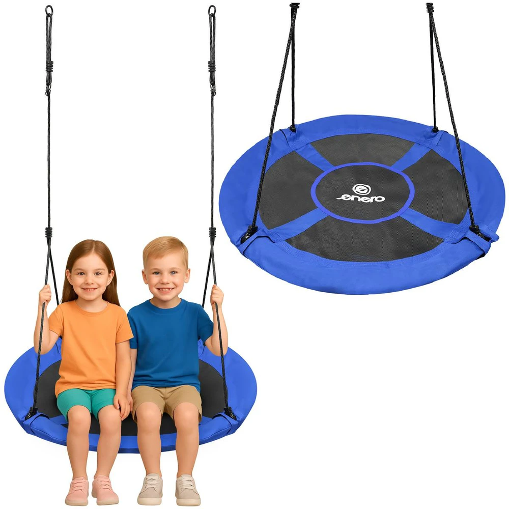 Hamako sūpynės Enero „Stork's Nest“, 95 cm, XXL, mėlynos ir juodos spalvos, 1031798
