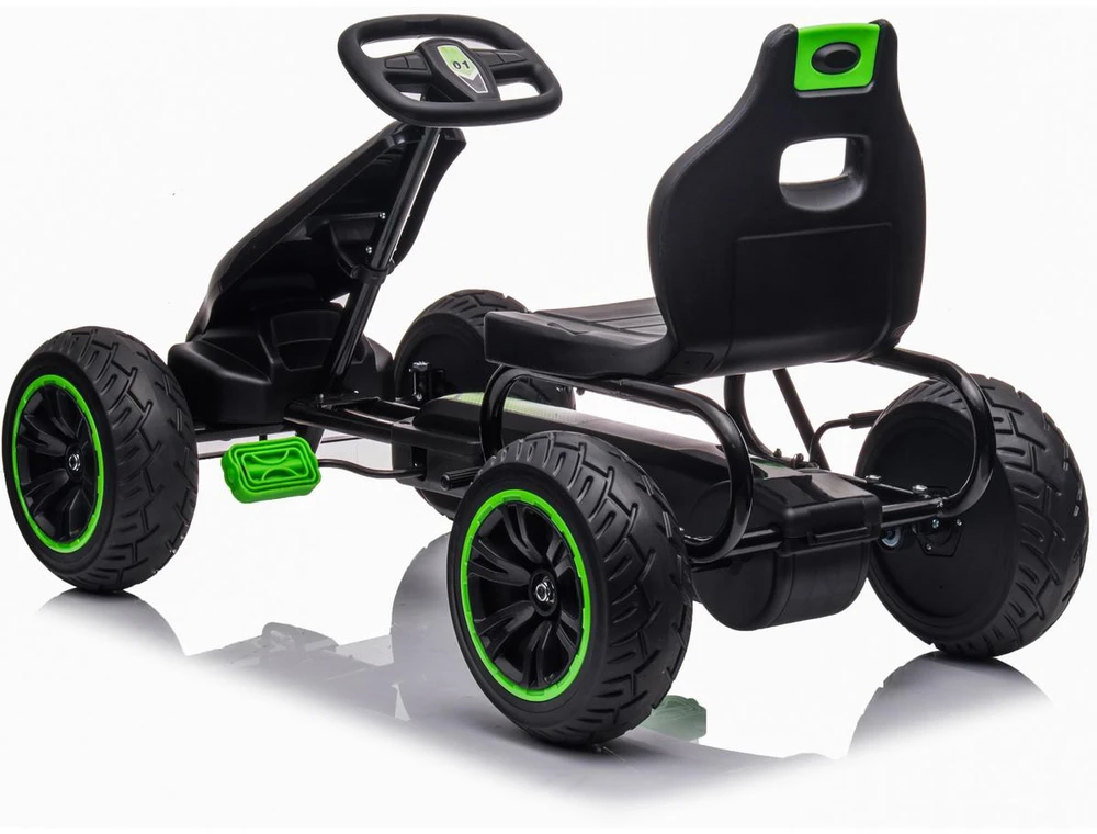 Enero Toys Sportinis gokartas vaikams G18, juodas-žalias