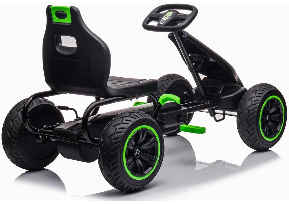 Enero Toys Sportinis gokartas vaikams G18, juodas-žalias