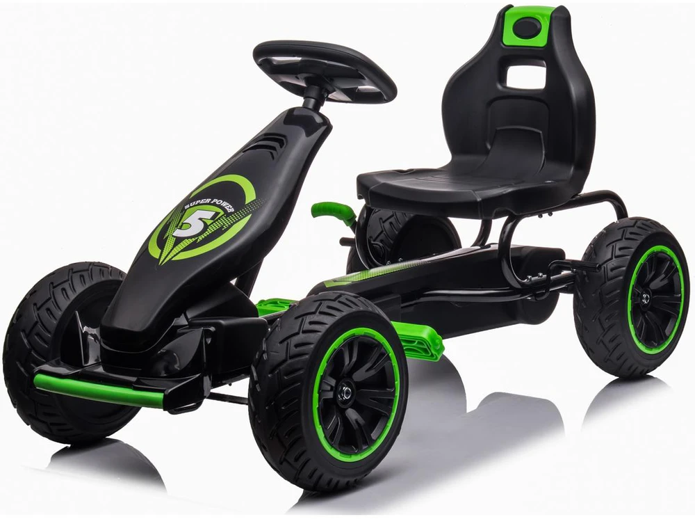 Enero Toys Sportinis gokartas vaikams G18, juodas-žalias
