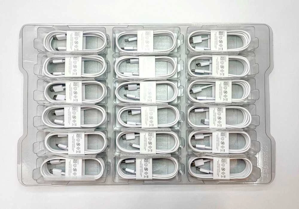 KABELIS SAMSUNG EP-DW767JWE USB-C - USB-C 25W 3A 1.8M Baltas BULK