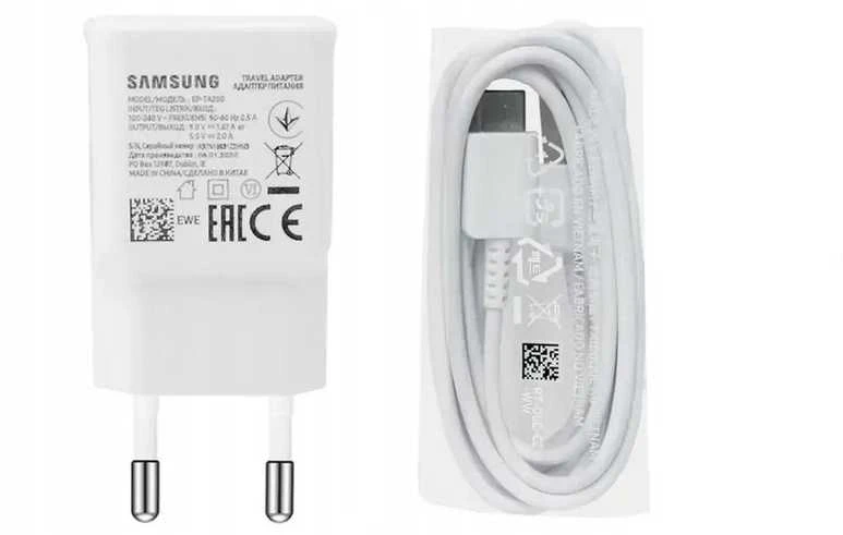 Įkroviklis Samsung EP-TA200NWE 15W + Type-C kabelis baltas