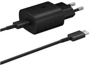 112803 EP-TA800EBE + EP-DA905BBE Samsung 25W Kelioninis įkroviklis + USB-C/USB-C Data kabelis juodos spalvos (OOB Bulk)