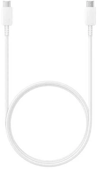 112803 EP-TA845EWE + EP-DW767JWE Samsung 45W Kelioninis įkroviklis + USB-C/USB-C kabelis baltos spalvos (OOB Bulk pakuotė)