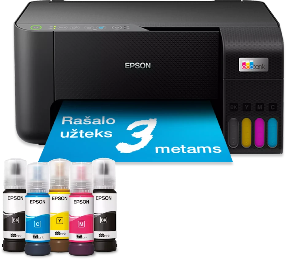 Daugiafunkcinis spausdintuvas Epson EcoTank L3270  Inkjet | Spalvotas | A4 | Wi-Fi | Juodas