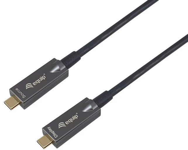 Equip 119468 USB kabelis USB 3.2 Gen 2 (3.1 Gen 2) 10 m USB C 10 Gbit/s 60 W Juoda