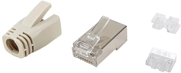 Equip 121182 laido jungtis RJ-45 Nerūdijančiojo plieno, Permatomas, Balta
