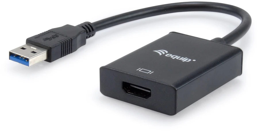 Equip 133385 USB ekrano adapteris 1920 x 1080 pikseliai Juoda