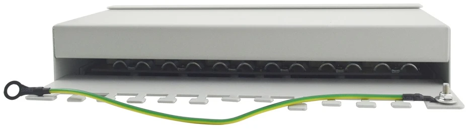 „Equip“ komutacinis skydelis 12x RJ45 Cat6 FTP darbalaukio ISO/IEC, pilkos spalvos