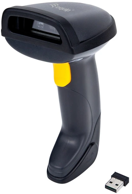 Equip 351029 brūkšninių kodų skaitytuvas Rankinis brūkšninių kodų skaitytuvas 1D/2D CMOS Juoda