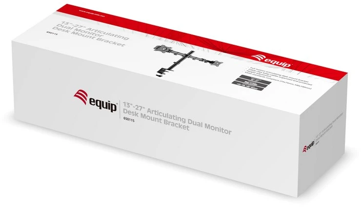 Equip 650115 monitoriaus laikiklis arba stovas 68,6 cm (27″) Stalas Juoda