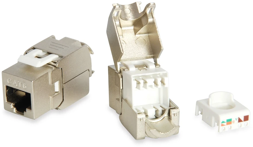 Equip 767213 kabelių lizdinio / kištukinio jungčių tipo keitiklis RJ-45 LSA Aliuminis