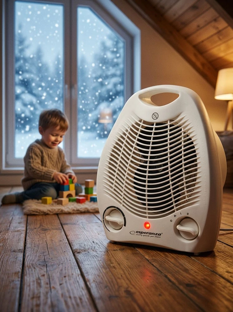 Esperanza EHH011 elektrinis šildytuvas Baltas 1000/2000 W