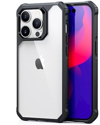 ESR Air Armor Dėklas iPhone 14 Pro Max, Clear Juodas
