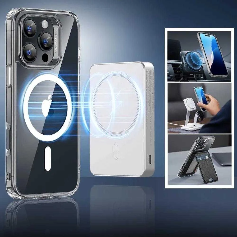 ESR Classic Hybrid Halolock MagSafe + Tempered Glass Apple iPhone 16 Pro Max – dėklas telefonui skaidrus