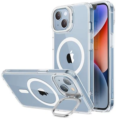 Dėklas ESR Classic Kickstand, skirtas iPhone 14, Magsafe (skaidrus)