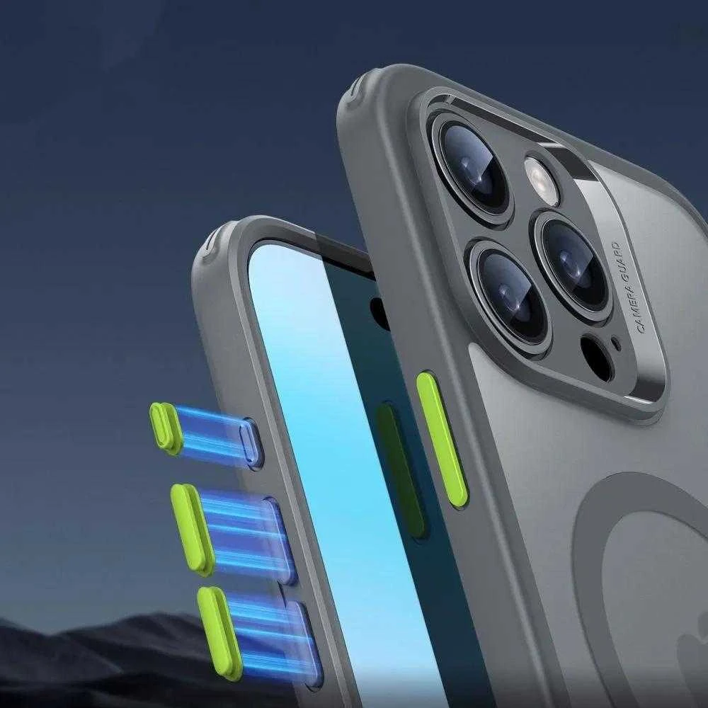 ESR Classic Pro Set Halolock MagSafe dėklas, skirtas iPhone 16 Pro Max – pilkas