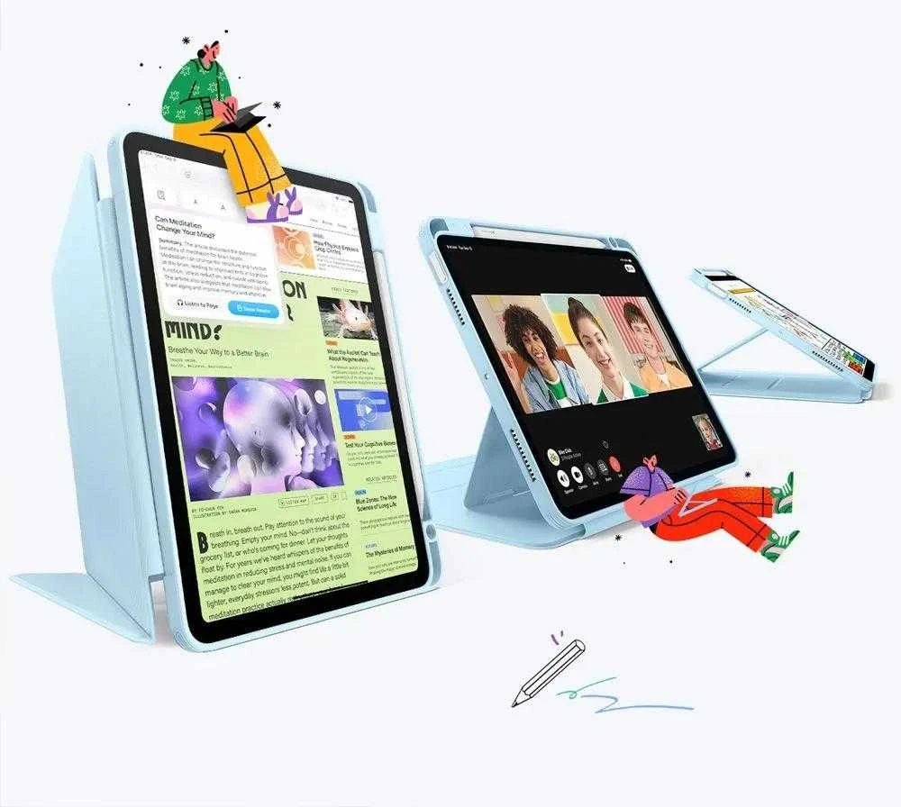 ESR atverčiamas hibridinis dėklas, skirtas iPad 10.9" (2020/2022) / 11" (2024/2025/2026) - Mėlyna