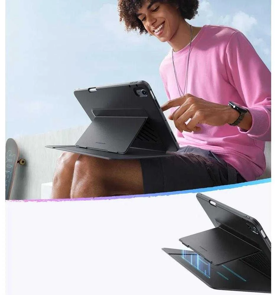 ESR atverčiamas hibridinis dėklas, skirtas iPad 10.9" (2020/2022) / 11" (2024/2025/2026) - Juodas