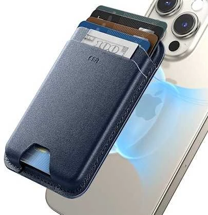 Dėklas Mėlyna ESR HaloLock magnetinė piniginė (tamsiai mėlyna)