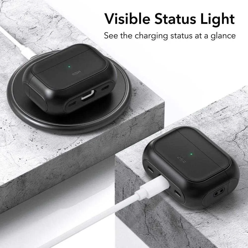 Dėklas ESR Orbit Hybrid, skirtas AirPods Pro, Magsafe (juodas)