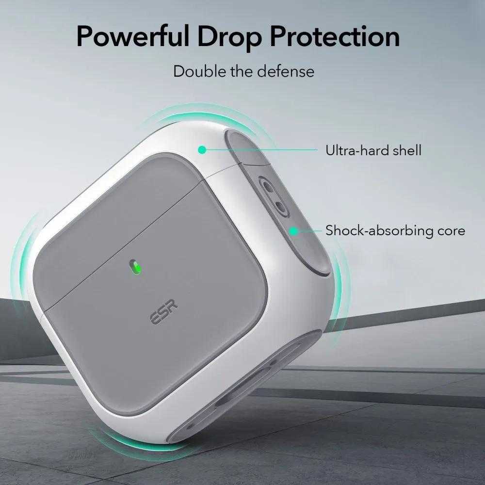 Dėklas ESR ORBIT HALOLOCK MAGSAFE Apple AirPods 4 Baltas