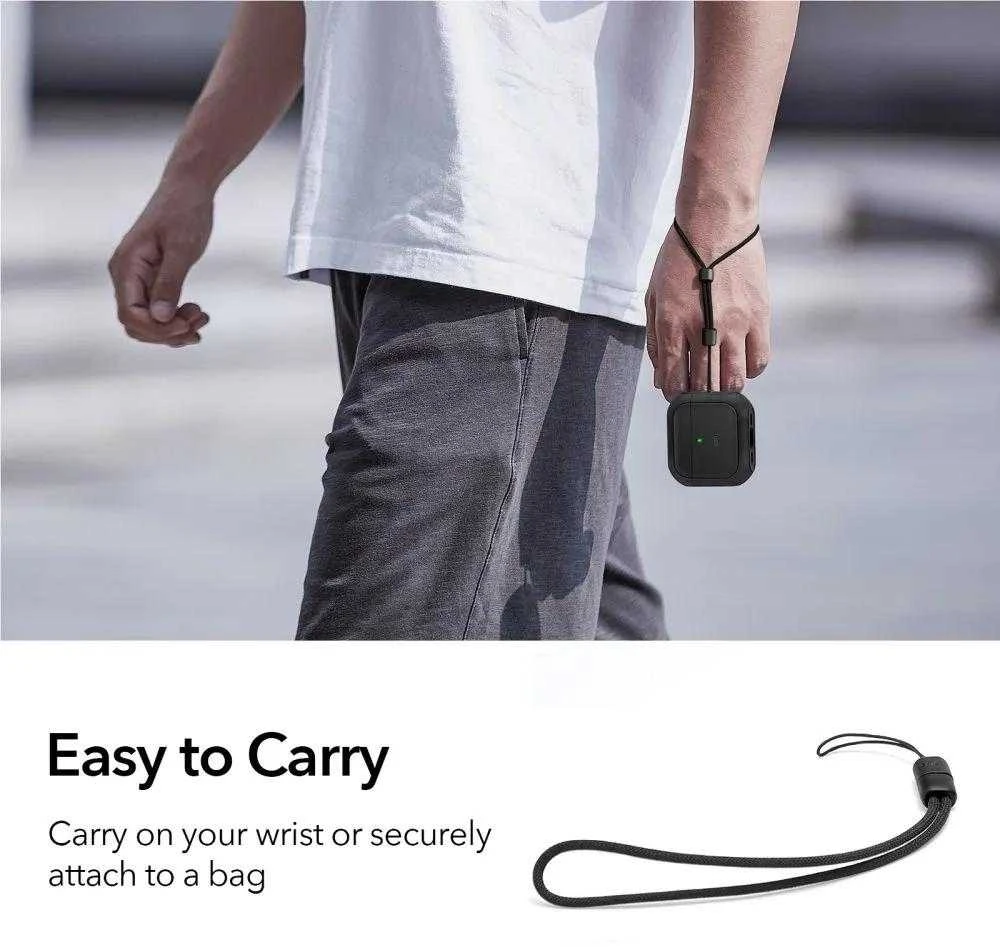 Dėklas ESR ORBIT HALOLOCK MAGSAFE Apple AirPods 4 juodos spalvos