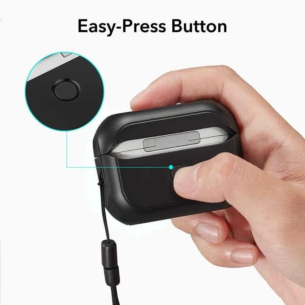 Dėklas ESR Orbit Hybrid, skirtas AirPods Pro, Magsafe (juodas)
