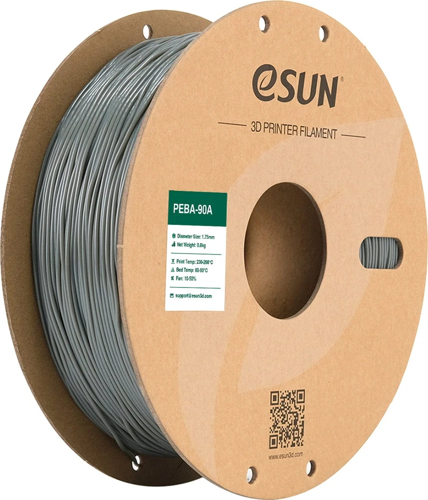 eSun PEBA-90A plastikas 1.75mm 800g - Clear