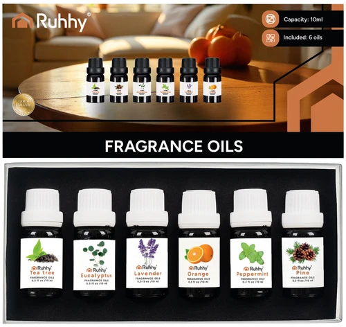Drėkintuvas Kvapieji aliejai - 6 vnt. rinkinys, 10 ml, Ruhhy 21939
