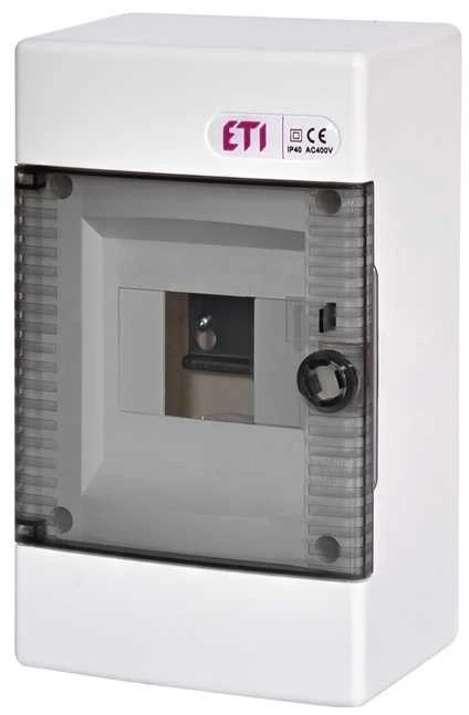 ETI Modulinis skydas ECT4PT, 4 modulių virštinkinis skaidr. IP40