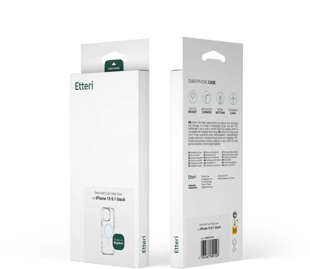Etteri Color Mag Apple iPhone 14 Pro 6,1" dėklas telefonui mėlynos spalvos