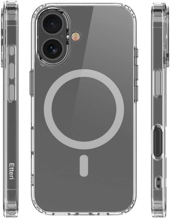Etteri Color Mag Apple iPhone 16 Plus 6,7" dėklas telefonui pilkos spalvos