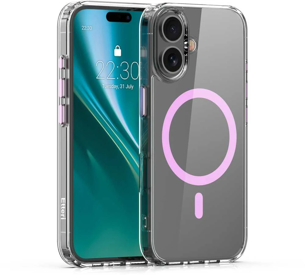 Etteri Color Mag Apple iPhone 16 Plus 6,7" dėklas telefonui rožinės spalvos