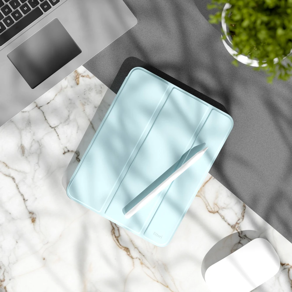 Etteri dėklas Samsung Galaxy Tab A9+ 2023 / A11+ 2025 11′ šviesiai mėlynas