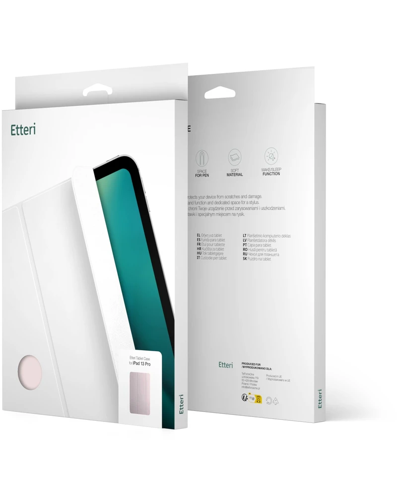 Etteri dėklas Samsung Galaxy Tab A9+ 2023 / A11+ 2025 11′ šviesiai rožinis