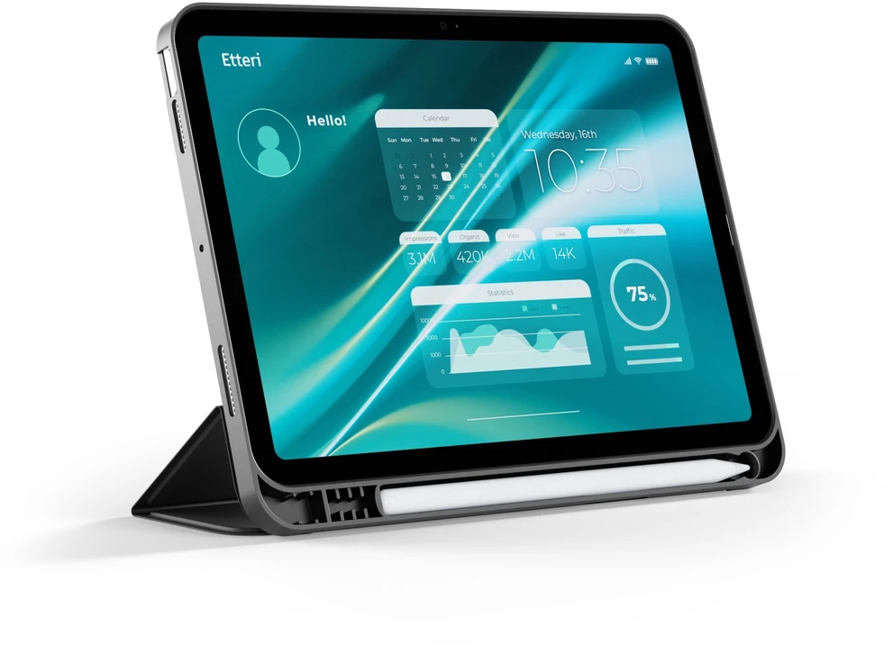 Etteri dėklas Samsung Galaxy Tab A9 2023 / A11 2025 8,7′ juodas