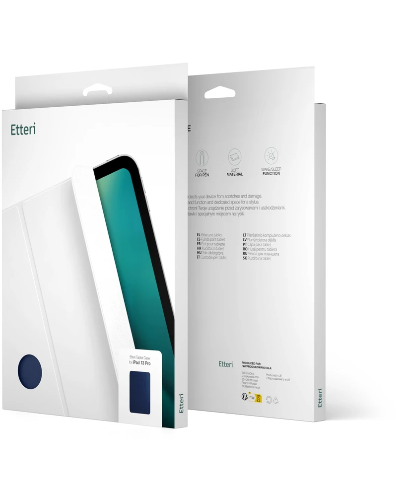 Etteri dėklas Samsung Galaxy Tab A9+ 2023 / A11+ 2025 11′ tamsiai mėlynas