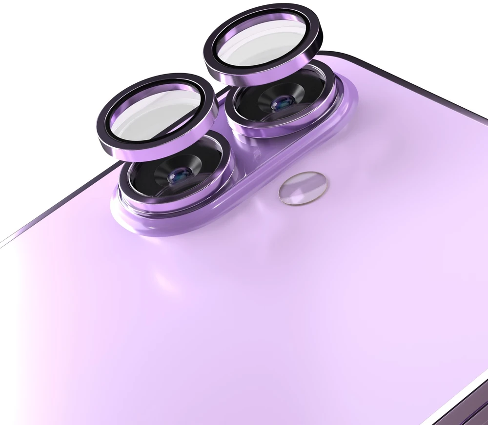 Etteri fotoaparato objektyvo apsauga, skirta iPhone 17, violetinė